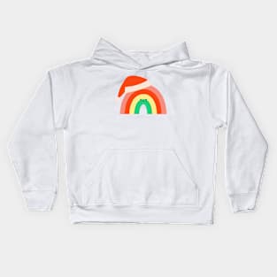 Rainbow Santa Kids Hoodie